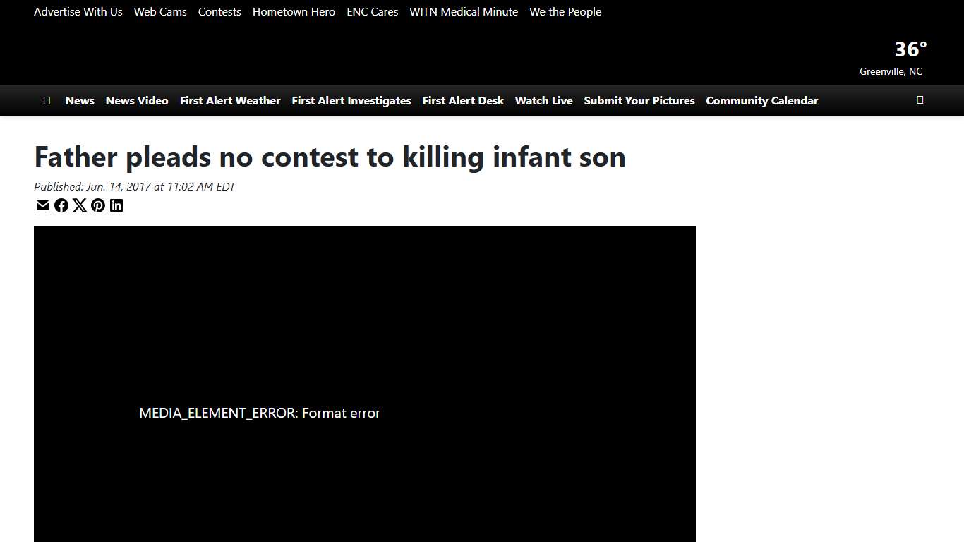 Father pleads no contest to killing infant son